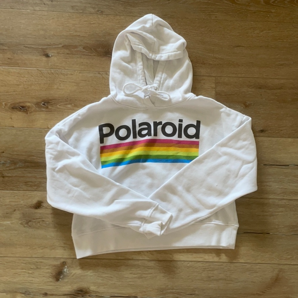 Cropped Polaroid Sweatshirt